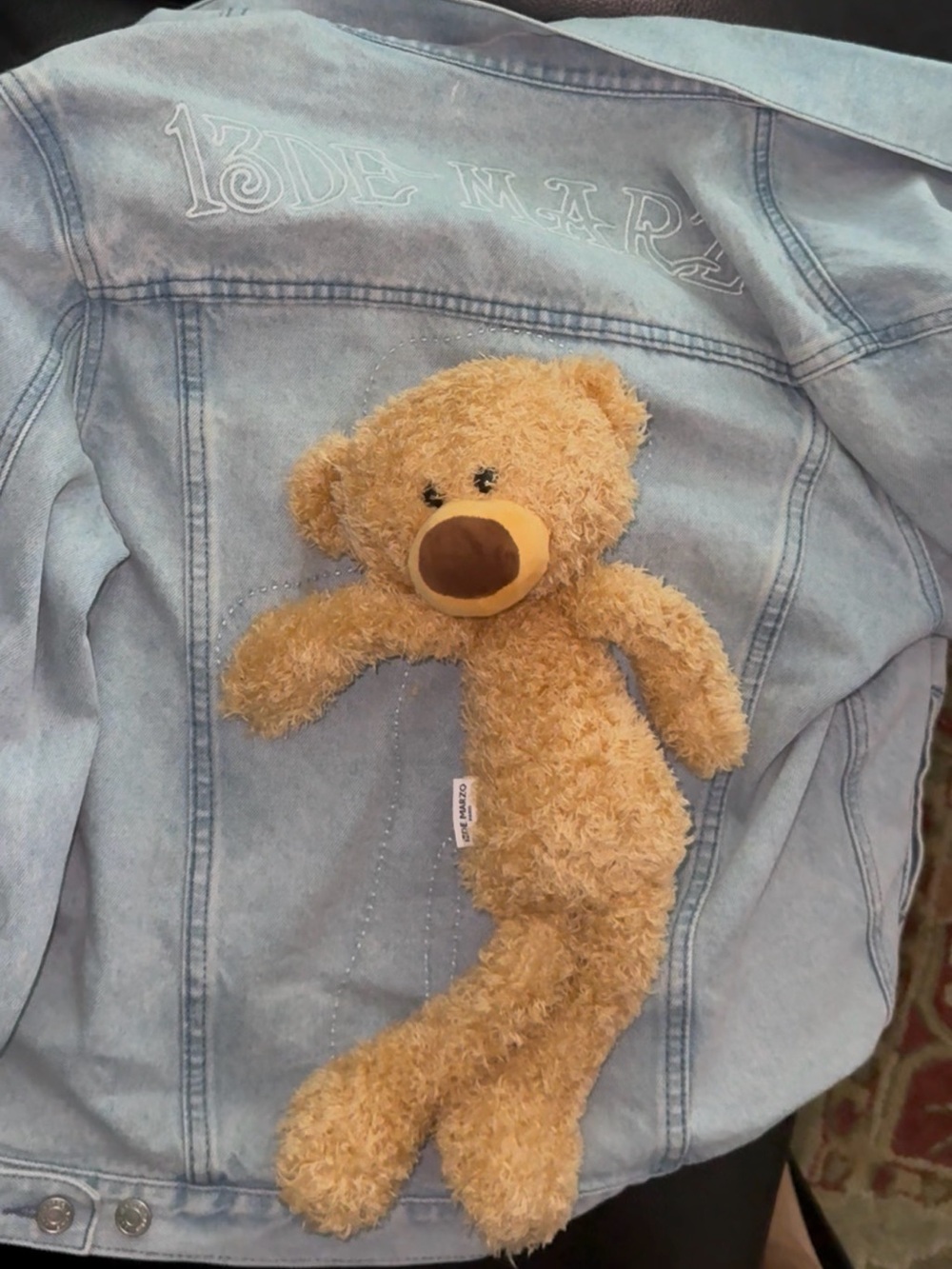 13DE MARZO teddy bear denim jacket - Picture 8 of 12